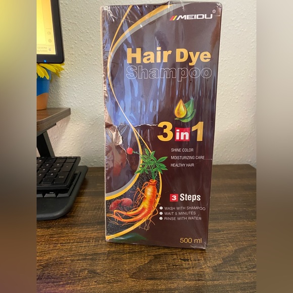 MEIDU Herbal Hair dye Shampoo-Chestnut Brown - Picture 6 of 6